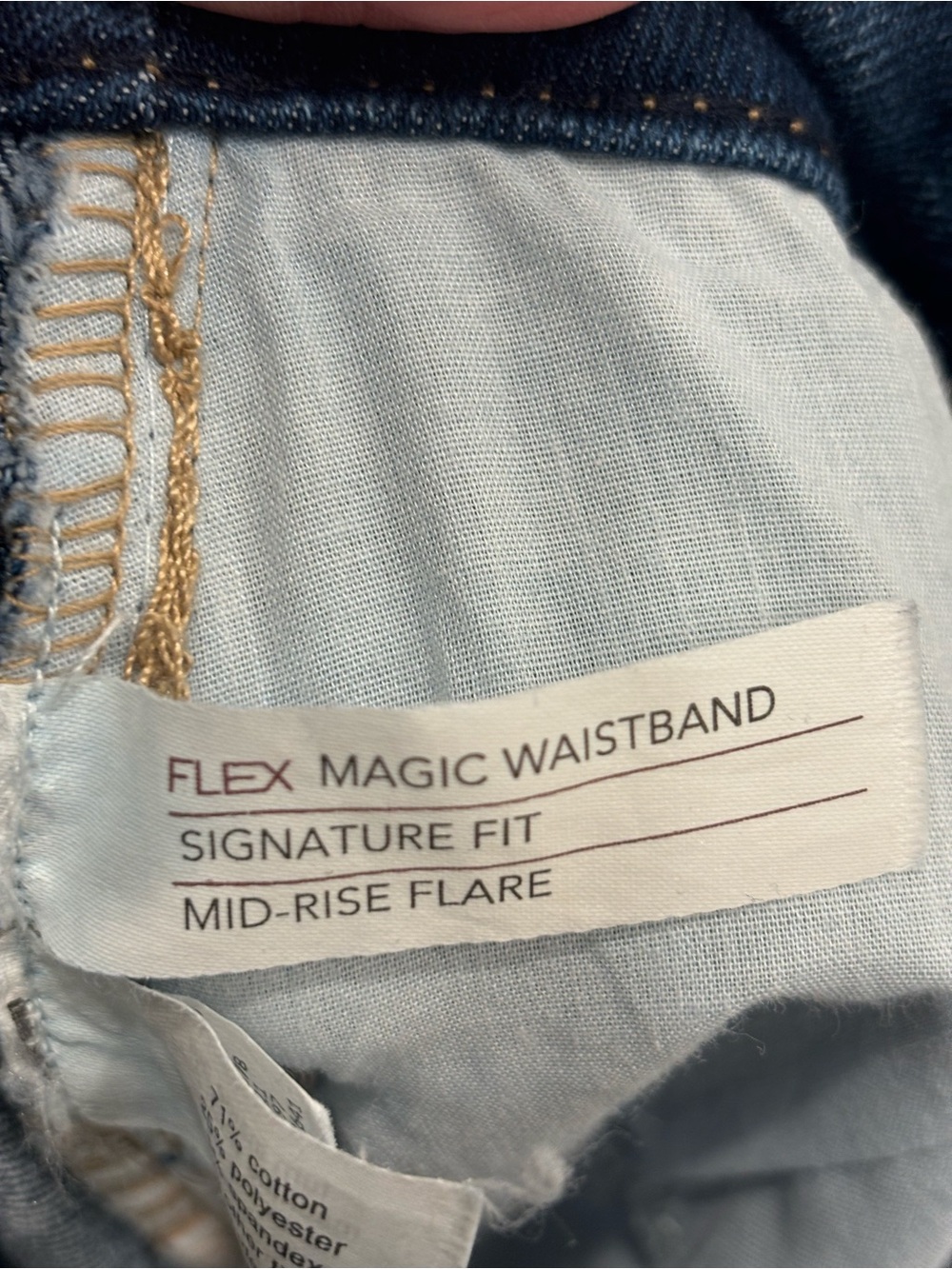 Lane Bryant Medium Blue Mid Rise Flare Jeans - Picture 6 of 6